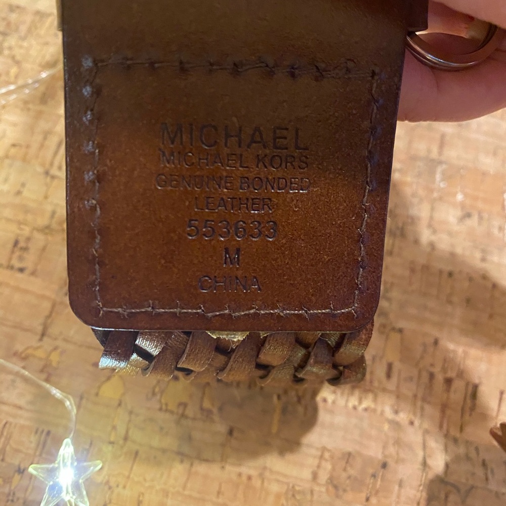 Michael Kors genuine leather brown belt 💗💞Sz-Med - Picture 3 of 3